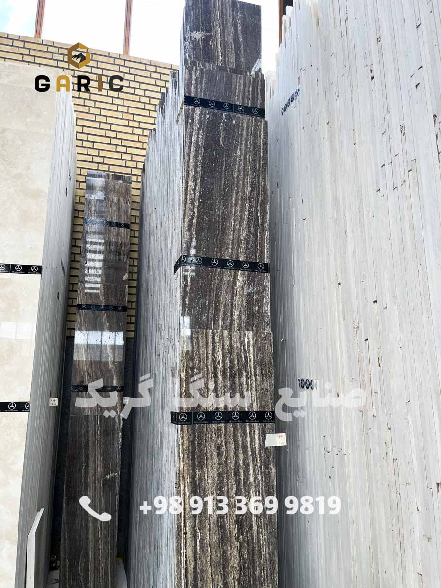 سنگ تراورتن سیلور تکاب گریک طرح موج‌دار سورت سوپر